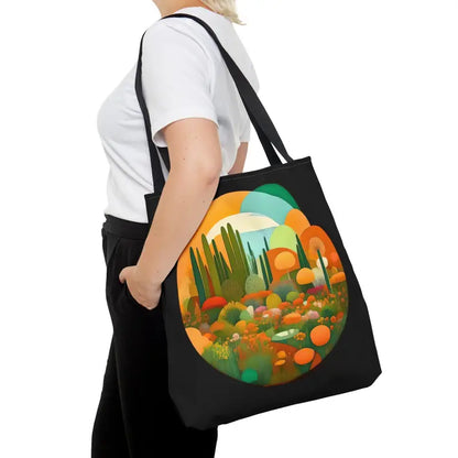 Tree Landscape Tote: Trendy Style and Function for On-the-go - Bags