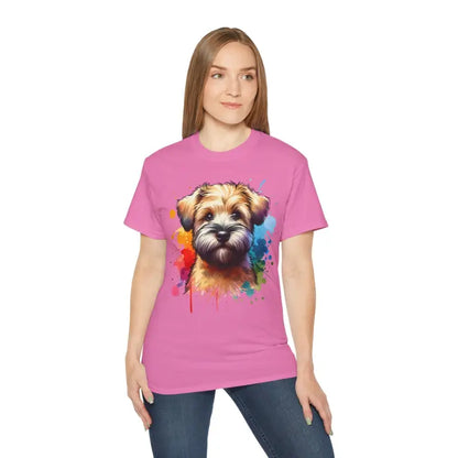 Unisex Ultra Cotton Tee for Wheaten Terrier Lovers - Azalea / s T-shirt