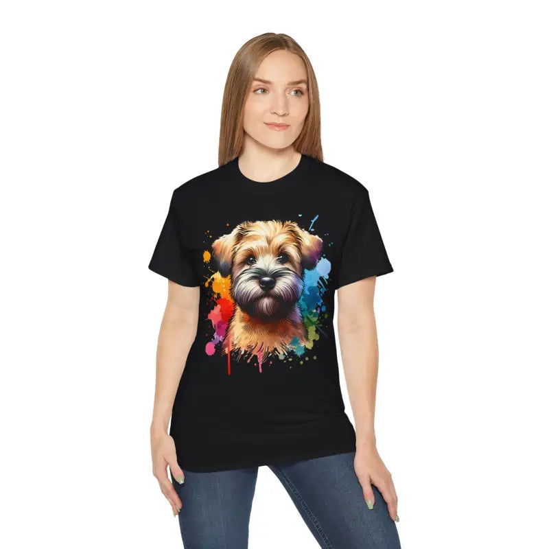 Unisex Ultra Cotton Tee for Wheaten Terrier Lovers - Black / s T-shirt