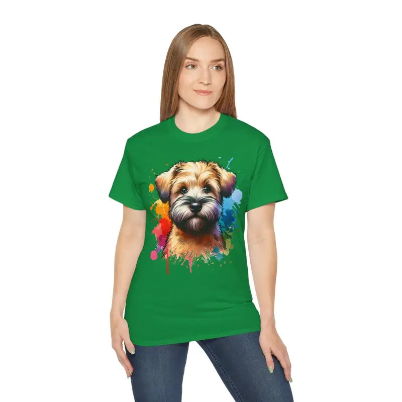 Unisex Ultra Cotton Tee for Wheaten Terrier Lovers - Irish Green / s T-shirt