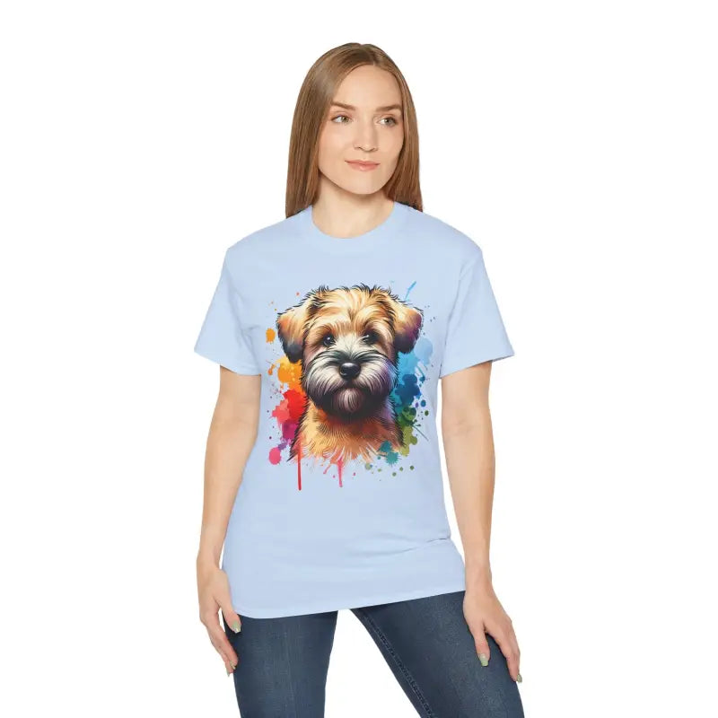 Unisex Ultra Cotton Tee for Wheaten Terrier Lovers - Light Blue / s T-shirt