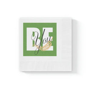Home Decor - White Coined Napkins - Crisp Elegant Party Essential - Dipaliz 4.8’’ x / 100 Pcs