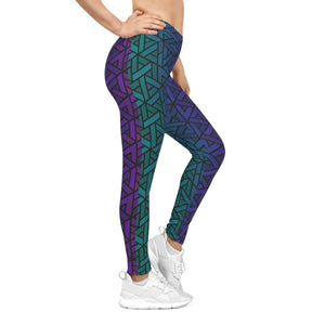 Vibrant Women’s Casual Leggings - Trending Pattern Tights - Dipaliz