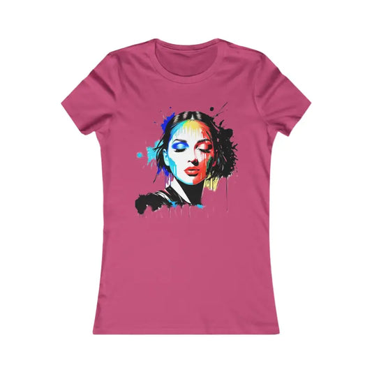 Women’s Paint Illustration Favorite Tee: Stylish & Comfy - s / Berry T-shirt