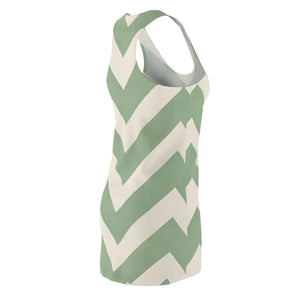 Women’s Racerback Dress – Chevron Summer Style - Dipaliz - Dresses - Xs