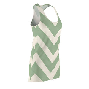 Women’s Racerback Dress – Chevron Summer Style - Dipaliz - Dresses - Xs