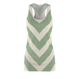 Stylish Women’s Racerback Chevron Design Summer Dress - Dipaliz - Dresses