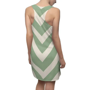 Stylish Women’s Racerback Chevron Design Summer Dress - Dipaliz - Dresses