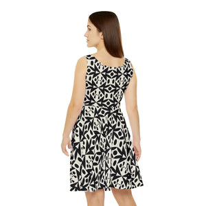 Women’s Skater Dress – Unique Pattern Party - Dipaliz - Dresses - Xs