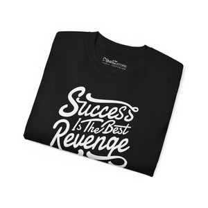 Success is the Best Revenge Typography Tee Cotton T-shirt - Dipaliz - T-shirts