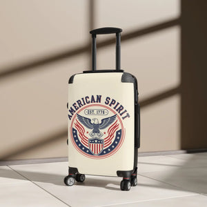 Suitcase - American Spirit Patriotic Carry-on with Eagle Emblem - Suitcases