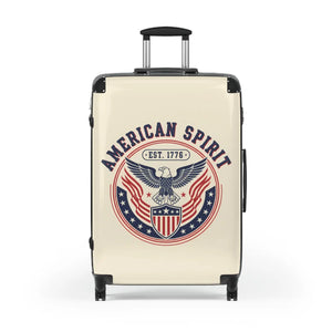 Suitcase - American Spirit Patriotic Carry-on with Eagle Emblem - Suitcases