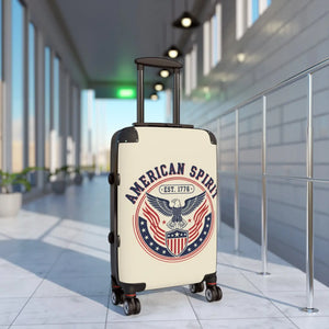 Suitcase - American Spirit Patriotic Carry-on with Eagle Emblem - Suitcases