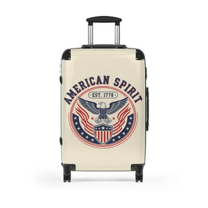 Suitcase - American Spirit Patriotic Carry-on with Eagle Emblem - Suitcases