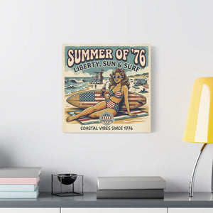 Beach Canvas Wall – Summer 1976 Vintage Print - Dipaliz - Prints