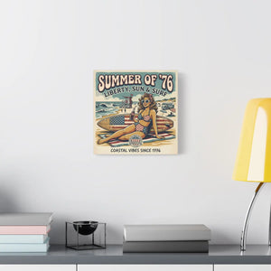 Beach Canvas Wall – Summer 1976 Vintage Print - Dipaliz - Prints