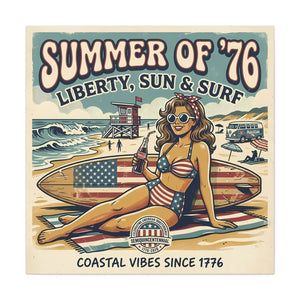 Beach Canvas Wall – Summer 1976 Vintage Print - Dipaliz - Prints