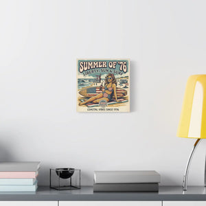 Beach Canvas Wall – Summer 1976 Vintage Print - Dipaliz - Prints