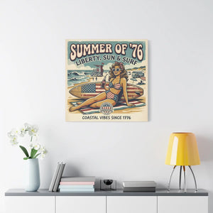 Beach Canvas Wall – Summer 1976 Vintage Print - Dipaliz - Prints