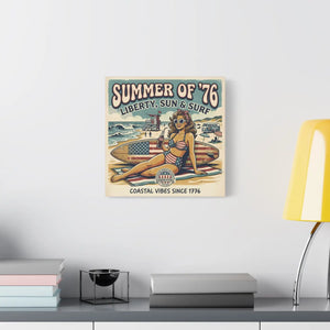 Beach Canvas Wall – Summer 1976 Vintage Print - Dipaliz - Prints