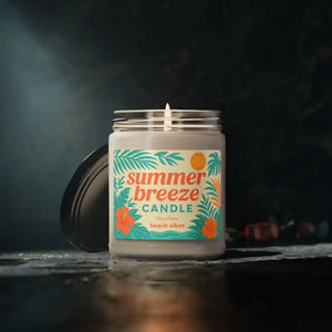 Summer Breeze Scented Soy Candle Cotton Wick - Dipaliz - Candles