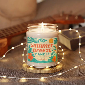 Summer Breeze Scented Soy Candle Cotton Wick - Dipaliz - Candles