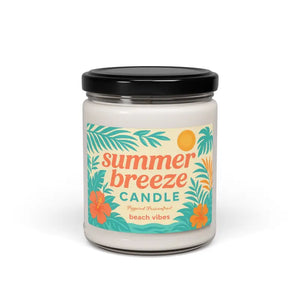 Summer Breeze Scented Soy Candle Cotton Wick - Dipaliz - Peppered Passionfruit / 9oz - Candles