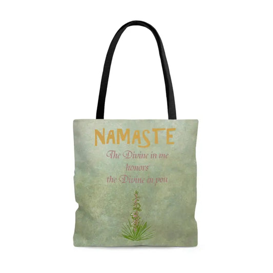 Elevate your Summer Style with the Namaste Aop Tote Bag! - Large Bags