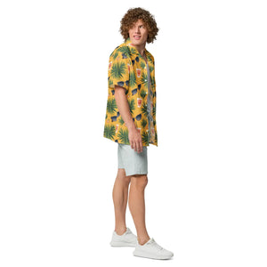 Eco-friendly Pineapple Summer Shirt - Recycled Button - Dipaliz - Shirts - Xs