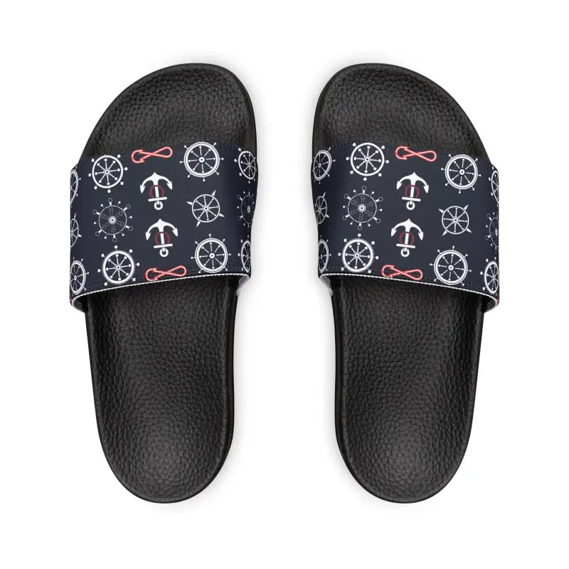 Set Sail in Style: Salty Seamen Removable-strap Sandals - Shoes