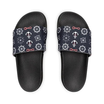 Set Sail in Style: Salty Seamen Removable-strap Sandals - Shoes