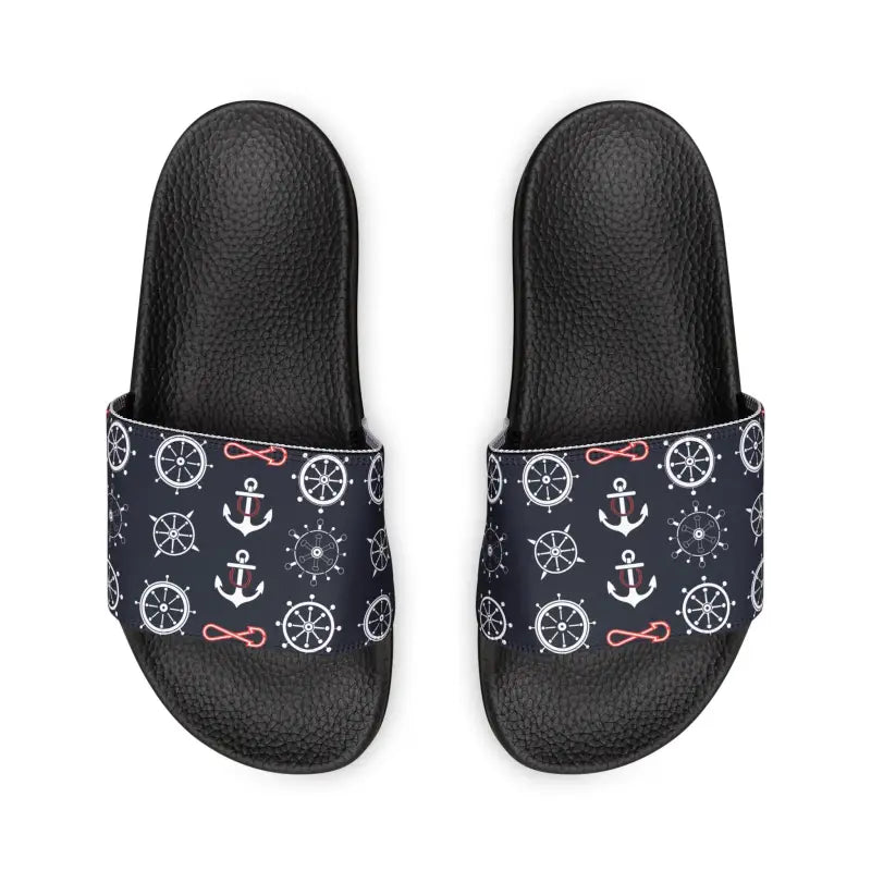 Set Sail in Style: Salty Seamen Removable-strap Sandals - Shoes