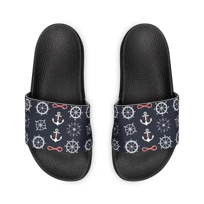 Set Sail in Style: Salty Seamen Removable-strap Sandals - Shoes