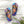 Unisex Flip Flops - Butterfly Purple Orange Rubber Sole - Dipaliz - Slippers