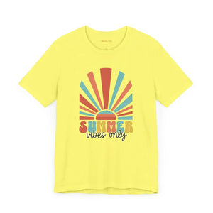 Soft Unisex Cotton Tee - Summer Vibes Only - Dipaliz - T-shirts