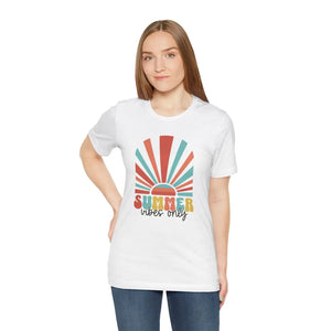 Soft Unisex Cotton Tee - Summer Vibes Only - Dipaliz - T-shirts