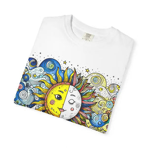 Moon Graphic Unisex T-shirt Bold Boho Vibes Style Dipaliz - T-shirts