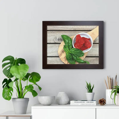 Elevate your Space with our Sun Dried Tomatoes Framed Poster