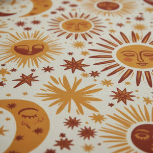 Sun and Moon Sheer Curtain Panel – Celestial Glow - Dipaliz - Curtains
