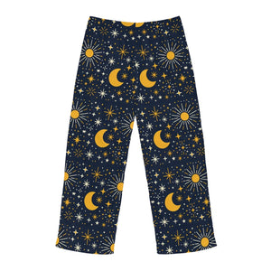 Celestial Moon & Stars on Navy Men’s Pajama Pants (aop) - Pajamas