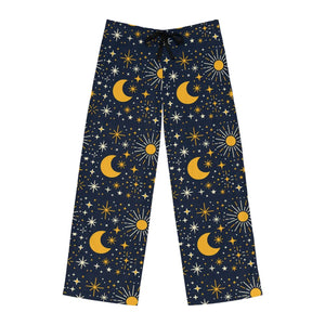 Celestial Moon & Stars on Navy Men’s Pajama Pants (aop) - Pajamas