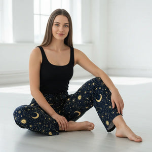 Sun Moon and Stars Women’s Pajama Pants (aop) - Pajamas