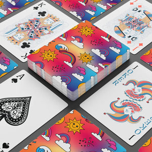 Sun and Rainbow Poker Playing Cards - 300gsm Premium Card - Dipaliz - Games