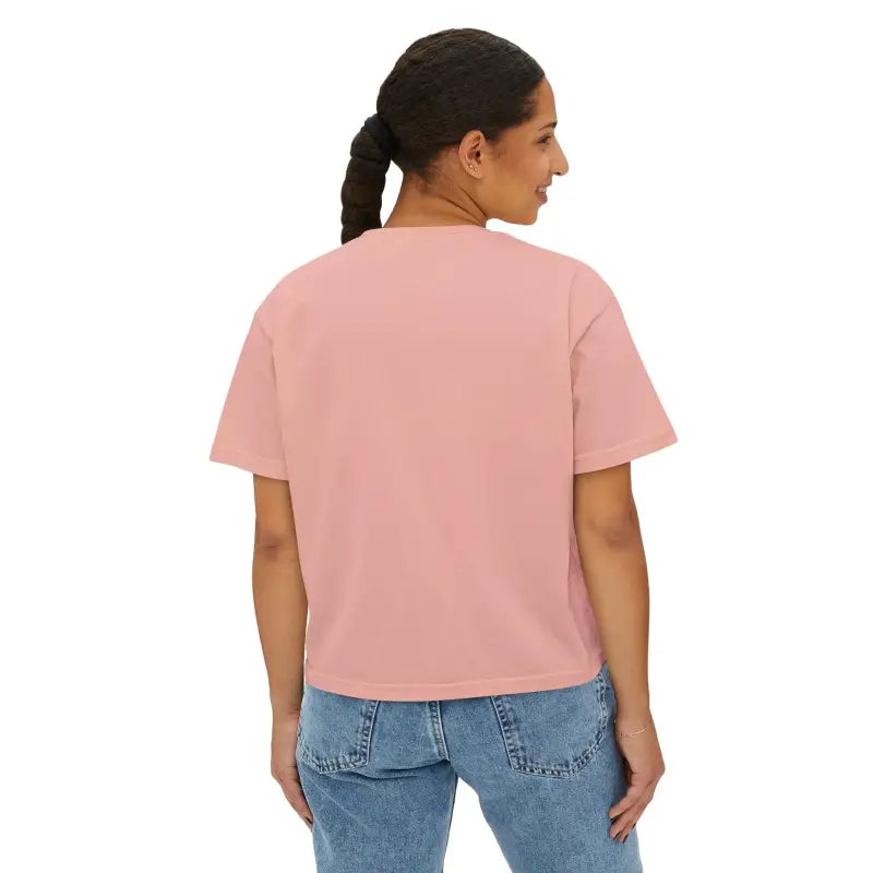 Sun Salt Sand Boxy Tee: Comfy Vibes with Flowy Rolled Cuffs - T-shirt