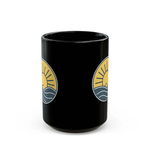 Ultimate Sea Black Ceramic Mug - Elegant Daily Ritual - Dipaliz - 15oz