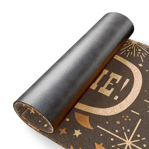 Coir Coconut Fiber Doormat - Celestial Sun Moon Stars - Dipaliz - 24’’ x 16’’ - Door Mats