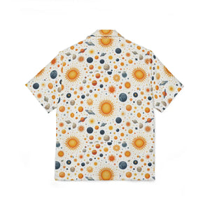 Celestial Hawaiian Shirt - Linen Texture Summer - Dipaliz - Shirts