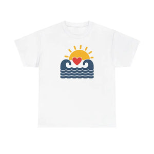 T-shirt - Unisex Heavy Cotton Tee - Ride the Waves Comfort Style - Dipaliz