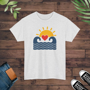 Ride the Waves Heavy Cotton Tee - Unisex Comfort - Dipaliz - T-shirts