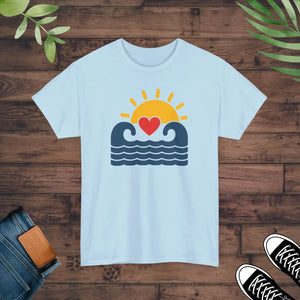 Ride the Waves Heavy Cotton Tee - Unisex Comfort - Dipaliz - T-shirts